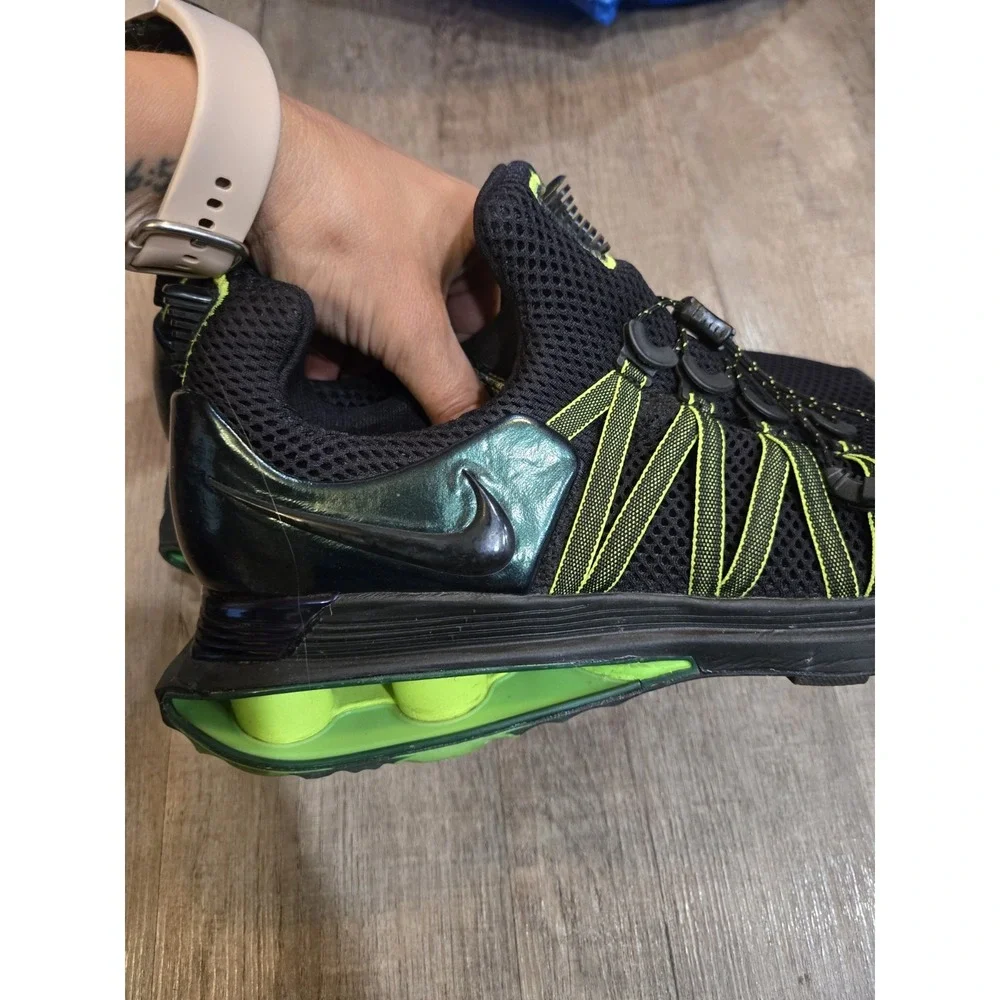 Nike Shox Gravity Mens Size 10 Running Shoes Black Gorge Green AR1999 003